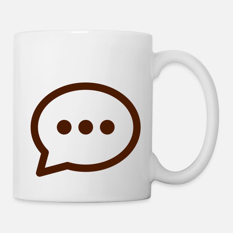 Sprechblase - Tasse - Weiß
