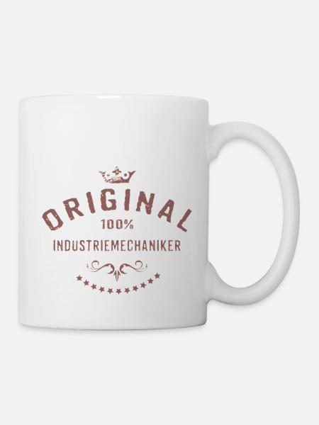 Original 100 Prozent Industriemechaniker - - Tasse - Weiß