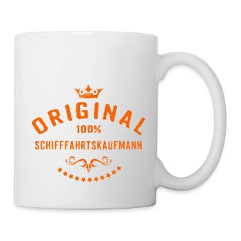 Original 100 Prozent Schifffahrtskaufmann - - Tasse - Weiß - Rechts