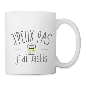 Je peux pas j'ai pastis - Mug blanc - blanc - Droite