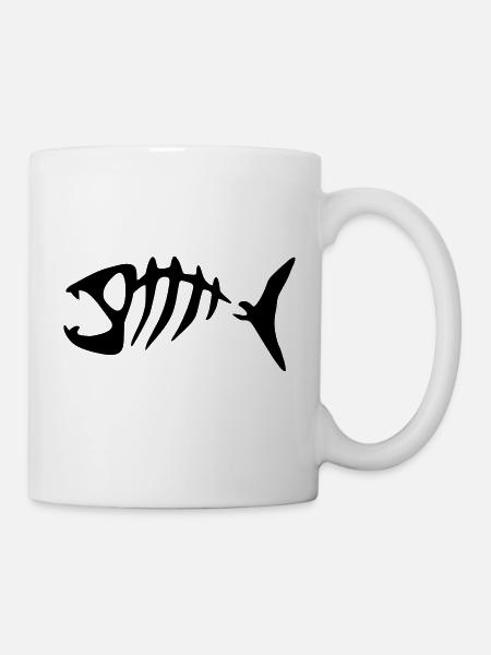 Piranha Fish Fish Bone Grete - Mug - white