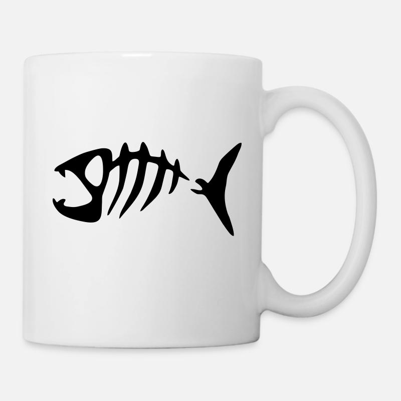 Piranha Fish Fish Bone Grete - Mug - white