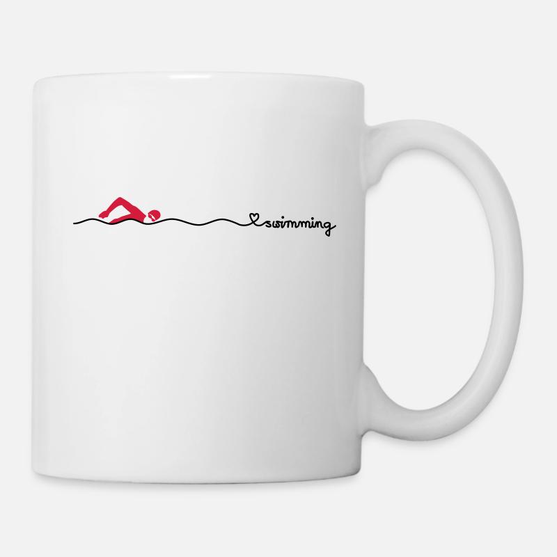 love swimming - Tasse - Weiß