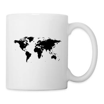 map of the world - Mug - white - Right