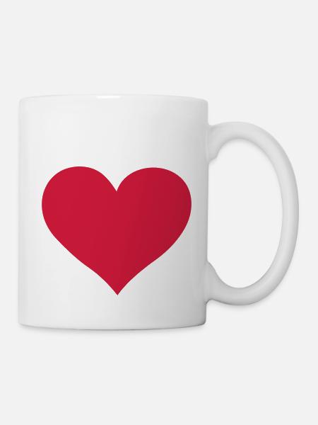 wedding hochzeit heart - Tasse - Weiß
