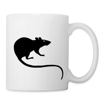 rat rats duo ratty mouse mice animal Rattus - Mug - white - Right