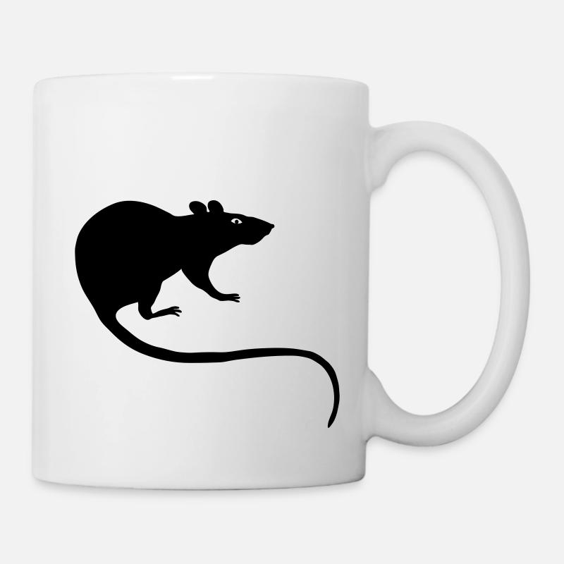 rat rats duo ratty mouse mice animal Rattus - Mug - white