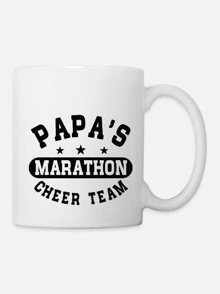 Papas Marathon Cheer Team - Mug - white