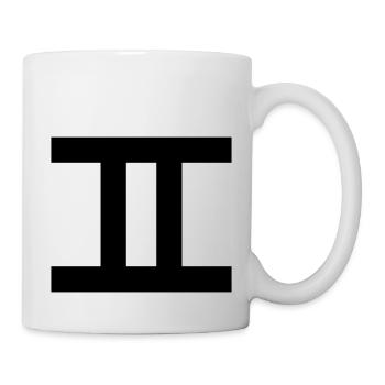 zahl_2_roemisch - Tasse - Weiß - Rechts