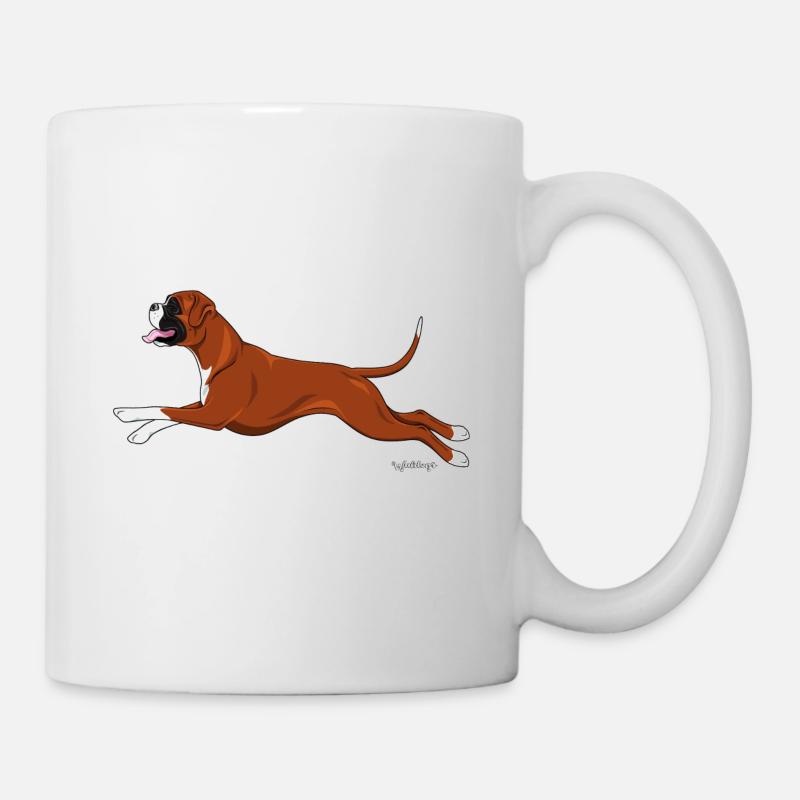 Boxerhund 3 - Tasse - Weiß