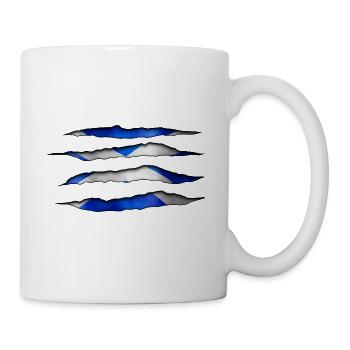 Schottland Aufgerissen 003 AllroundDesigns - Tasse - Weiß - Rechts