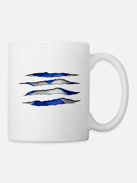 Scotland Torn 003 AllroundDesigns - Mug - white