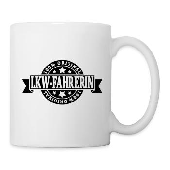 Lkw Fahrerin - Tasse - Weiß - Rechts