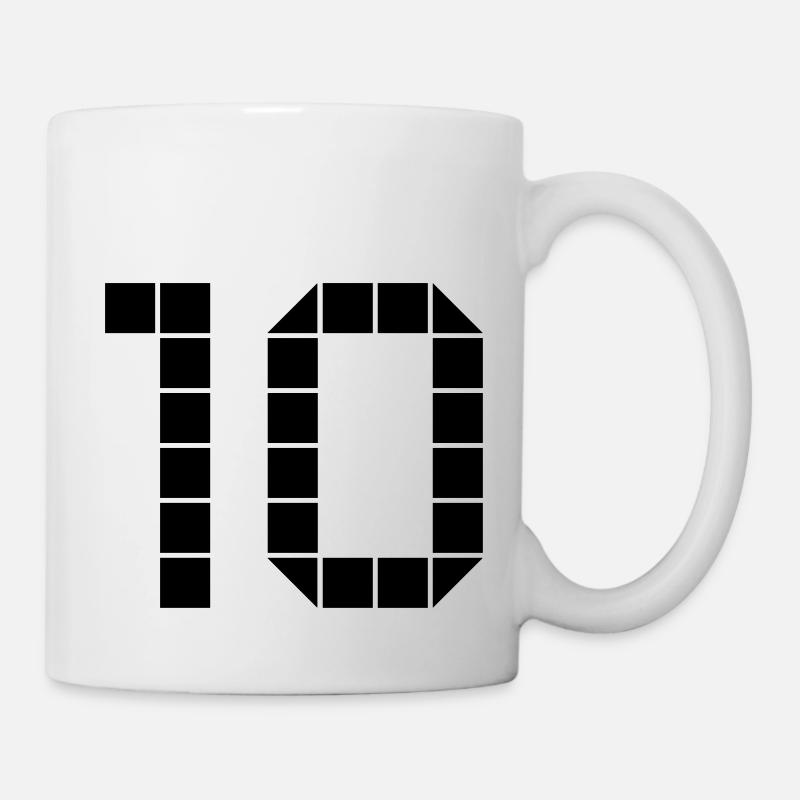 10. Geburtstag / Jubiläum - Tasse - Weiß