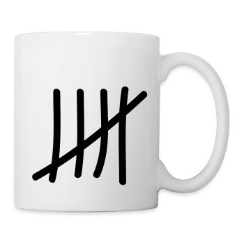 tage_zaehlen_5 - Tasse - Weiß - Rechts
