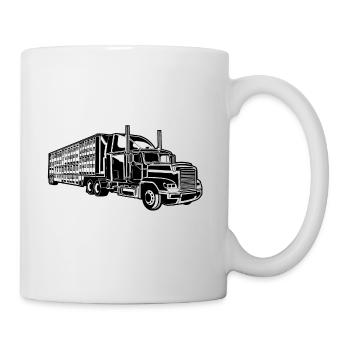 Truck / Truck 01_black white - Mug - white - Right