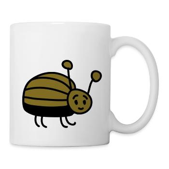 small beetle - Mug - white - Right