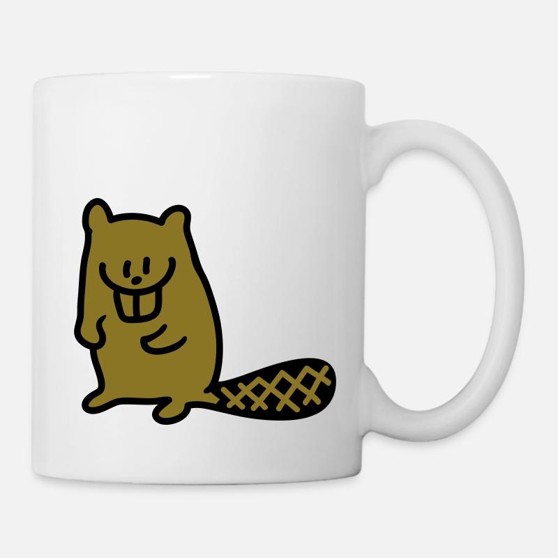 Castor - Mug blanc - blanc
