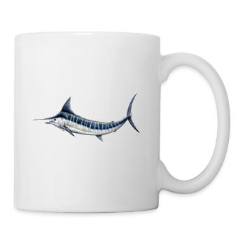 Blue Marlin - Blauer Marlin - Espadon - Fisch - Tasse - Weiß - Rechts