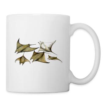 Tarapacana Mobula Stingray - Devil Fisch - Raie - Tasse - Weiß - Rechts