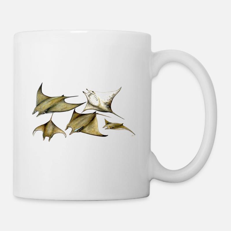 Tarapacana Mobula Stingray - Devil Fish - Raie - Mug blanc - blanc