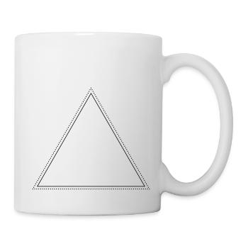 Premium Dreieck - Triangle - Tasse - Weiß - Rechts