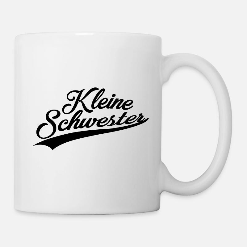Kleine Schwester Handwriting - Tasse - Weiß