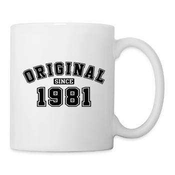Original Since 1981 College Style - Tasse - Weiß - Rechts