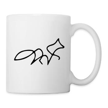 Fox oneline - Tasse - Weiß - Rechts
