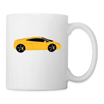 Car Car Sports Car Vehicle - Mug - white - Right