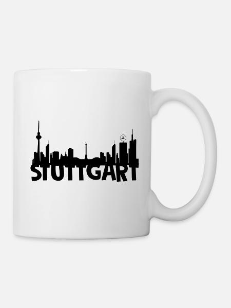 Stuttgart Skyline - Tasse - Weiß