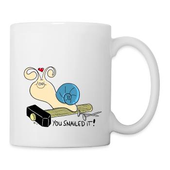 You snailed it! - Tasse - Weiß - Rechts