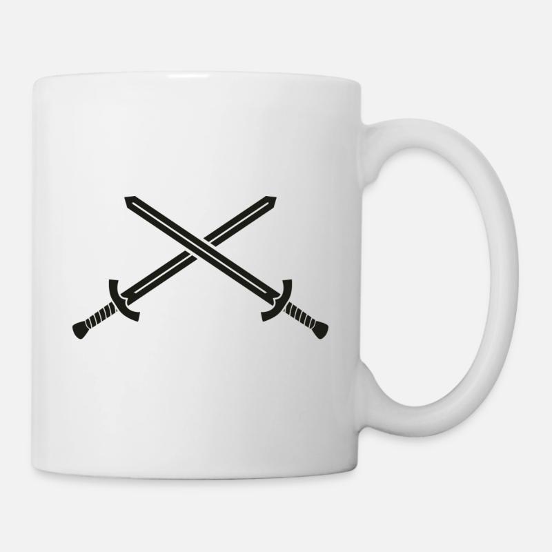 Schwerter - Tasse - Weiß