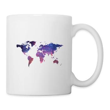 Monde cadeau continents carte - Mug blanc - blanc - Droite