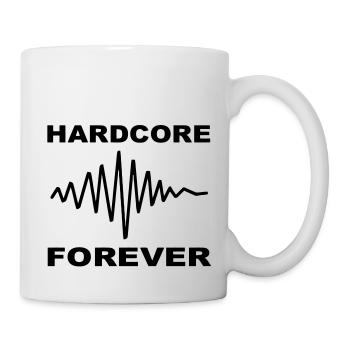 Hardcore immer - Tasse - Weiß - Rechts