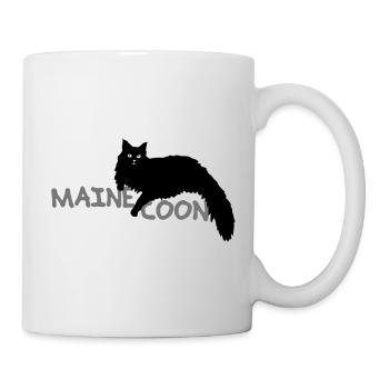Maine coon - Tasse - Weiß - Rechts