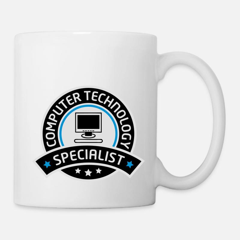 computer technology specialist - Tasse - Weiß