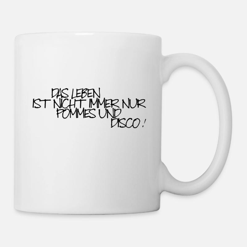Frites et discothèque - Mug blanc - blanc