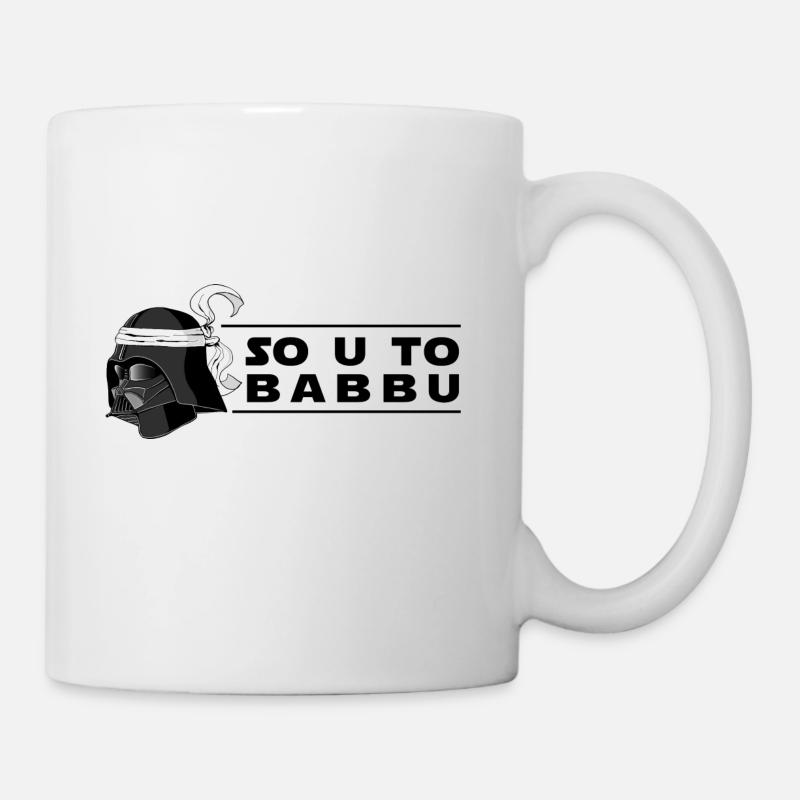 so u to babbu - Mug blanc - blanc