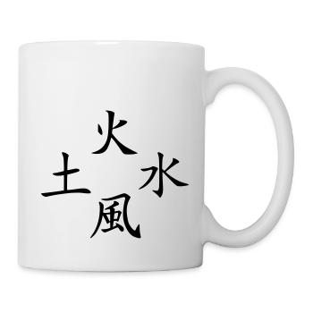 4 elements2 - Mug blanc - blanc - Droite