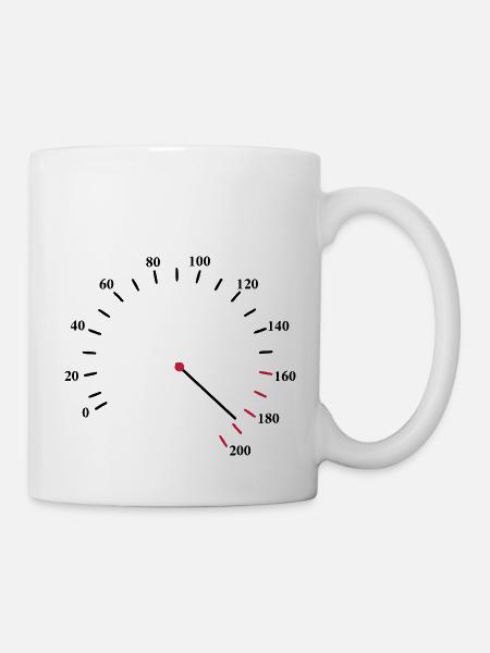 Tacho Schnell - Tasse - Weiß