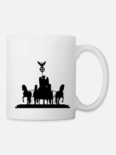 Quadriga vom Brandenburger Tor - Tasse - Weiß