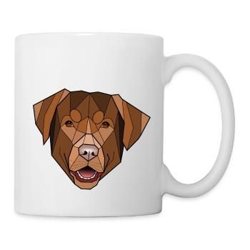 Labrador chocolat - Folken - Mug blanc - blanc - Droite
