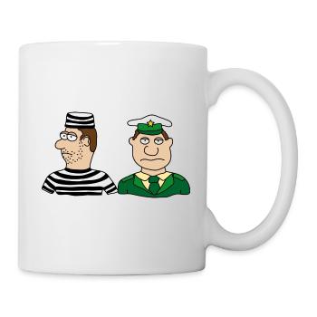 Polizei - Tasse - Weiß - Rechts