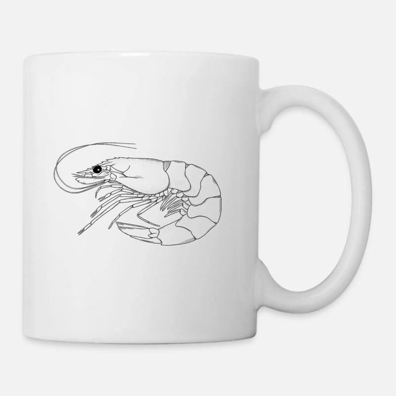 Crevette - Mug blanc - blanc