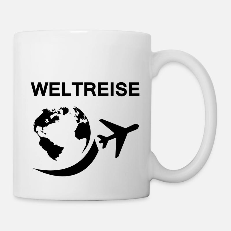 weltreise - Tasse - Weiß