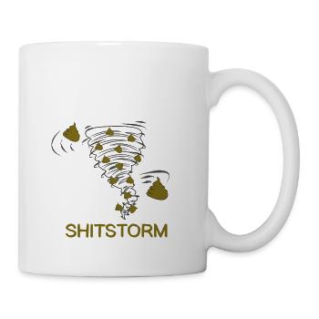 Shitstorm comic literally - Mug - white - Right