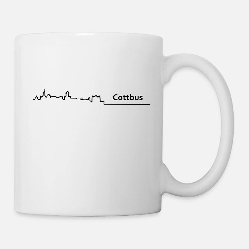 cottbus skyline - Tasse - Weiß