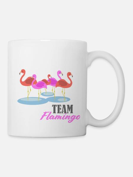 Flamingo Team Group Swarm - Mug - white