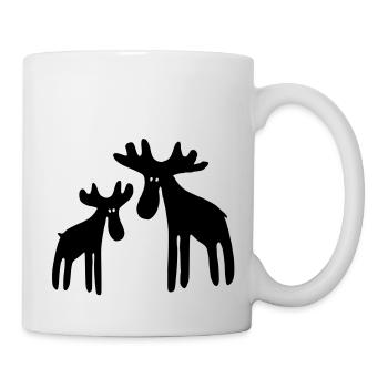 Rentier - Tasse - Weiß - Rechts